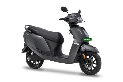 Ampere Nexus ST Electric Scooter by Greaves | 136 km IDC Range | 3.3 hr Fast Charging | Safe LFP Battery with 5-Year / 75,000 km Warranty | Colour: Carbon Knight (Ex-Showroom)